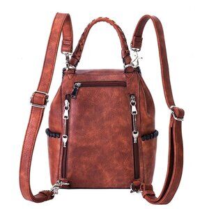 Lady Conceal Brown Leather Carry Backpack Lady Conceal,Bag,Travel